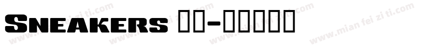 Sneakers 字体字体转换
